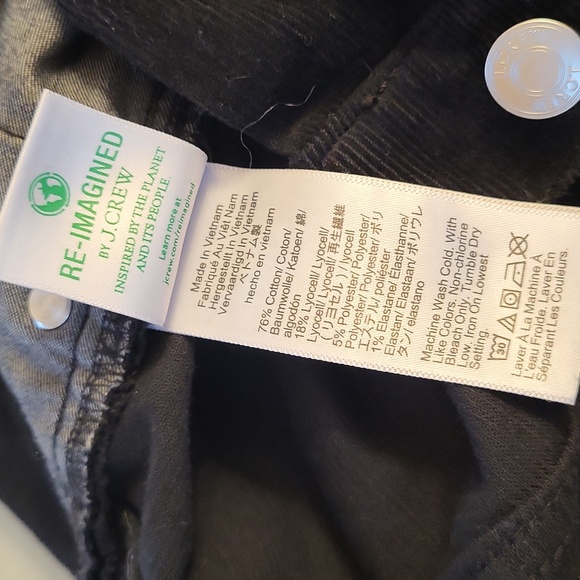 J. Crew Vintage Slim-straight Corduroy Pants Black Size 31 - Picture 7 of 7